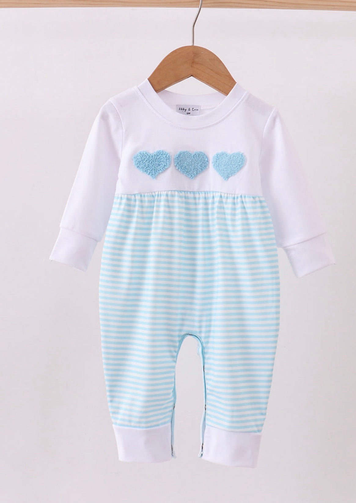 Blue Heart Romper