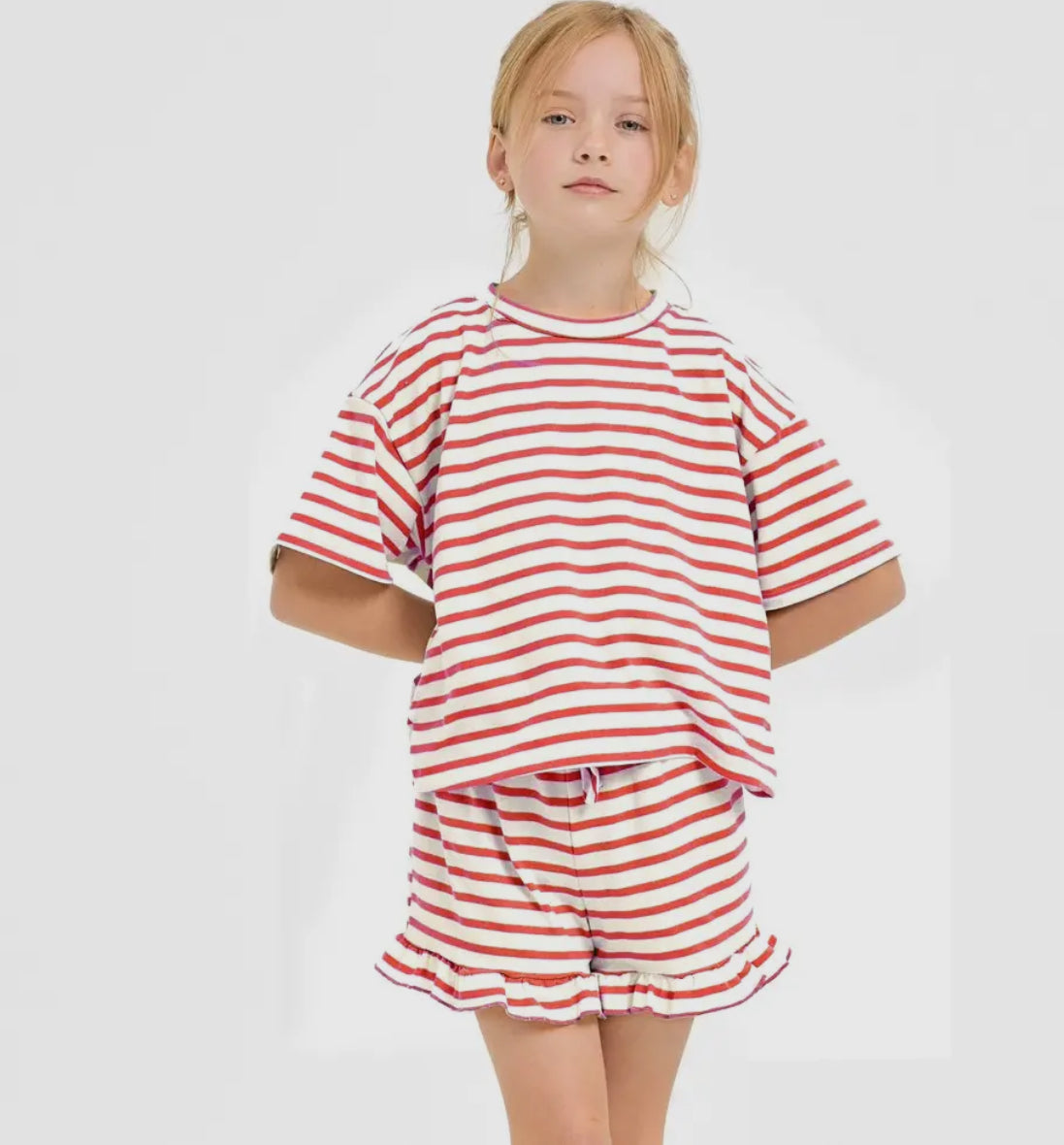 Ruffle Shorts Set