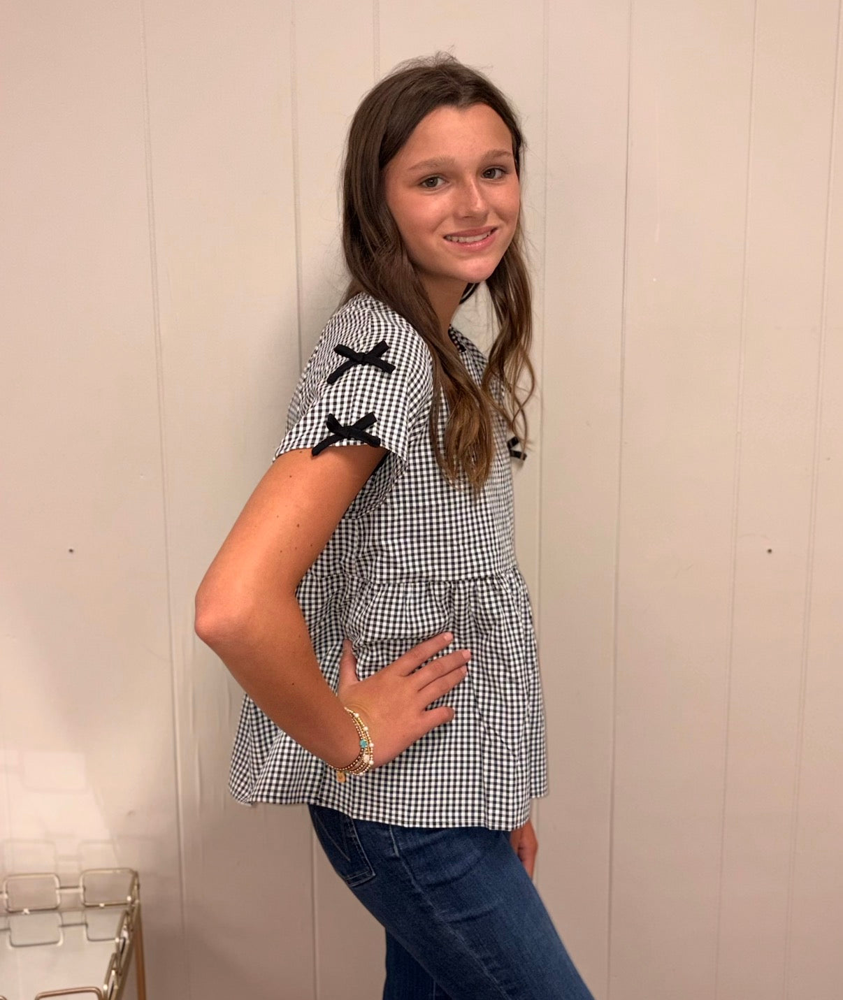 Houndstooth Top