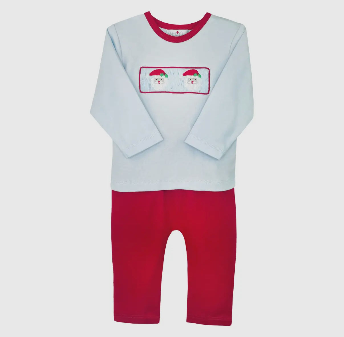 Little Claus Boy Baby Blue Santa Set