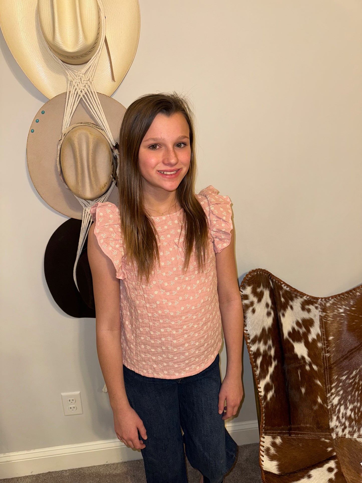 Spring Eyelet Top