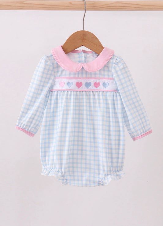 Heart Gingham Bubble