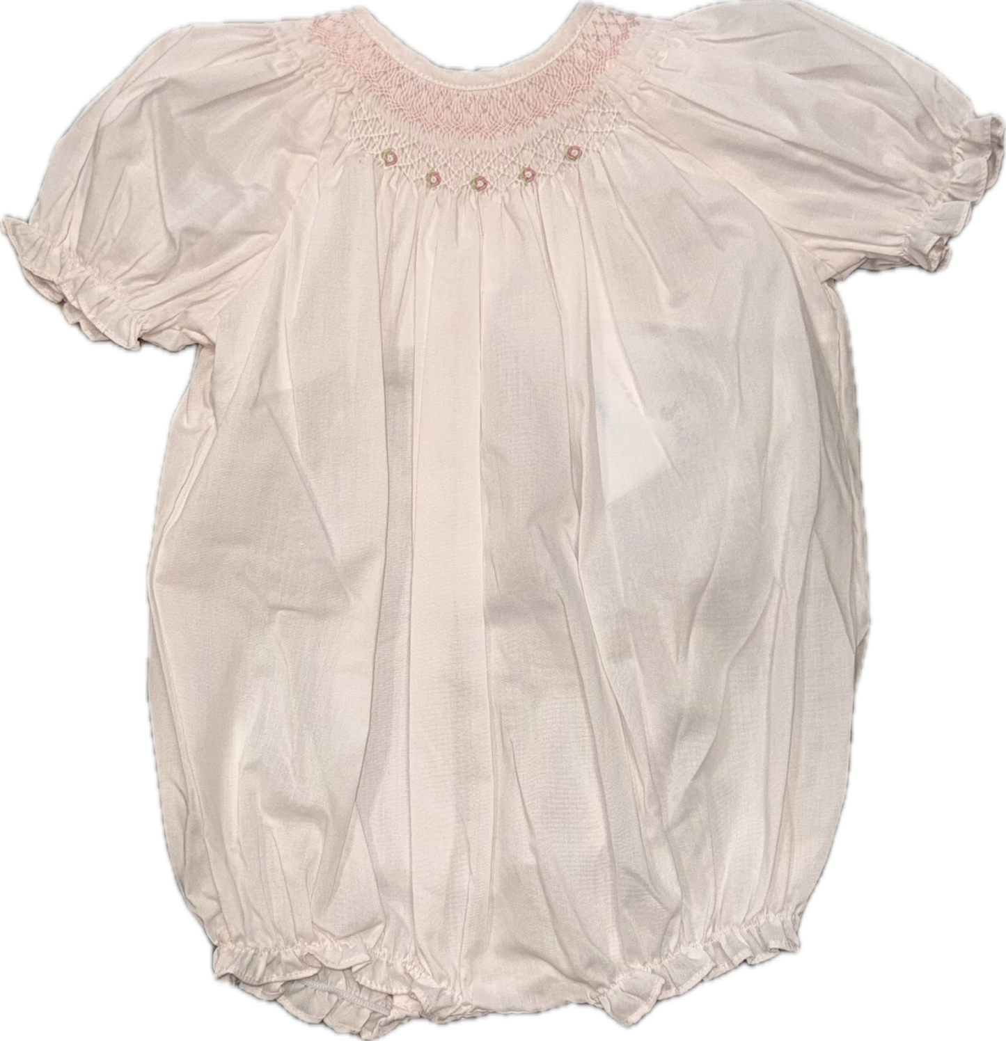 Pink Smocked Bubble