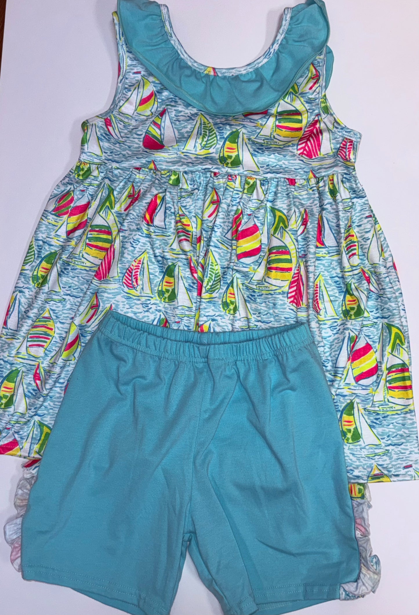 Bright Summer Shorts Set
