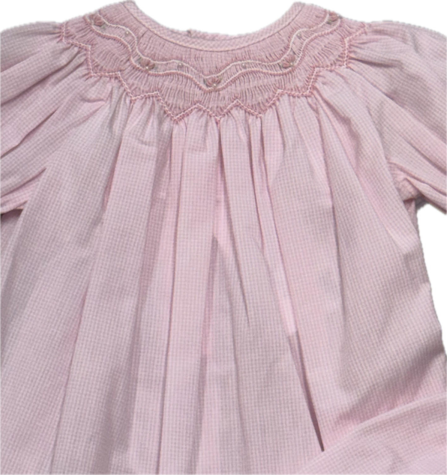 Pink Smocked Dress with Bloomers