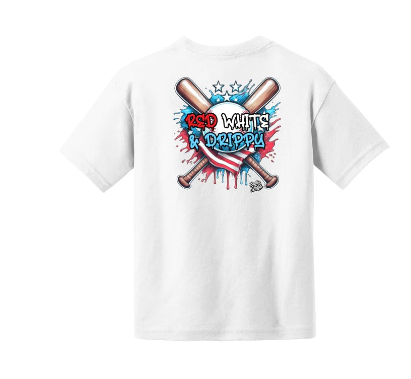 Baller Red White & Drippy Tee