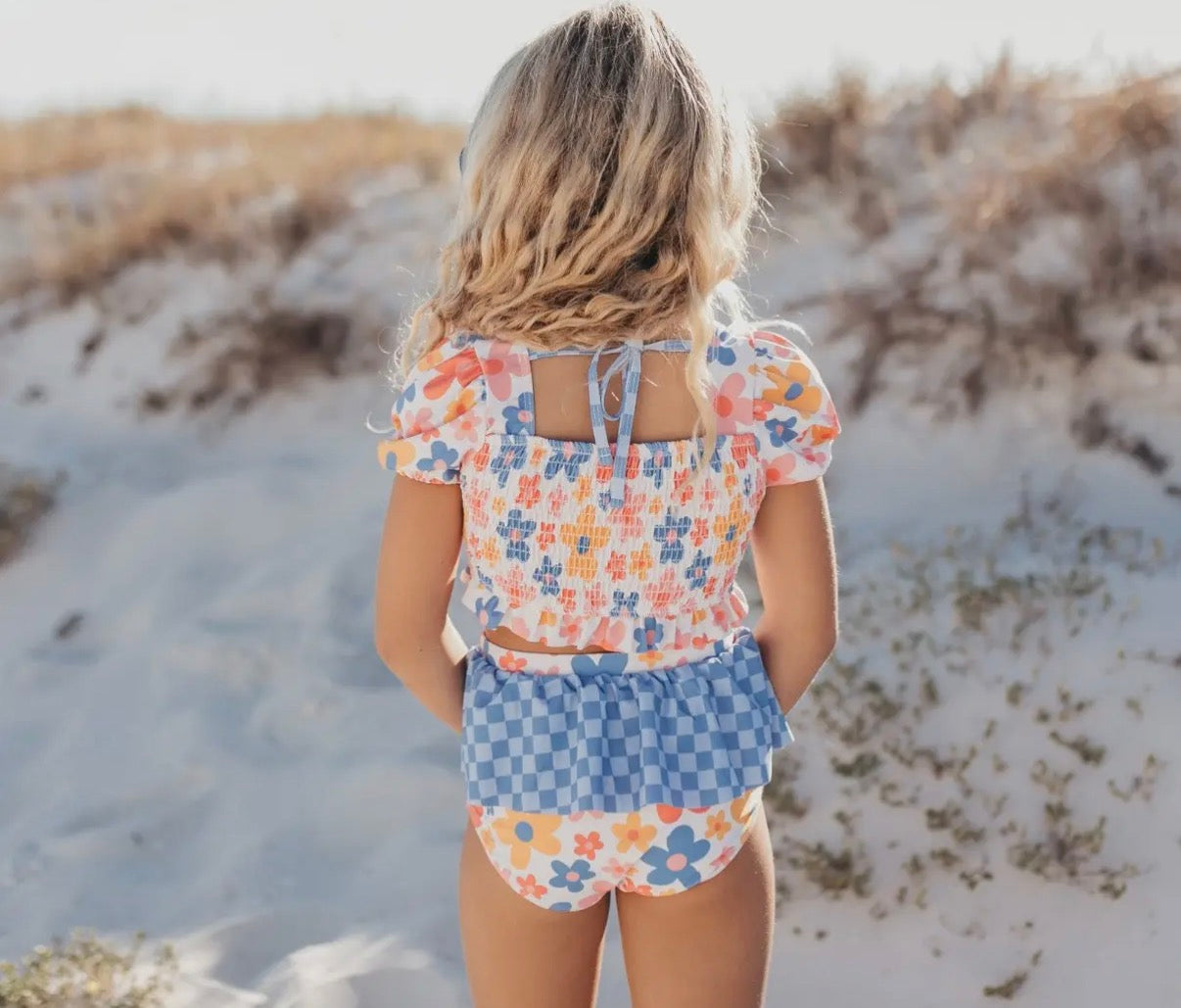 Retro Flower 2 Piece Swim