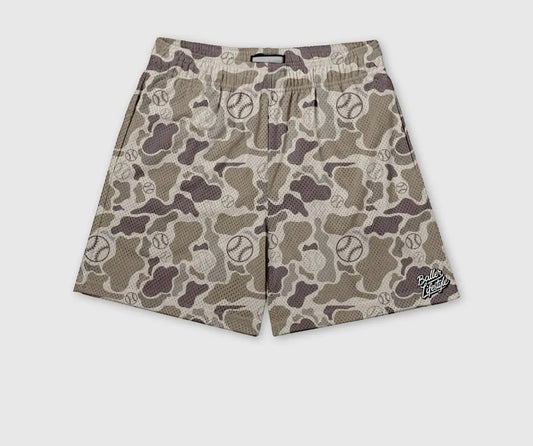 Baller Brown Camo Baseball Shorts