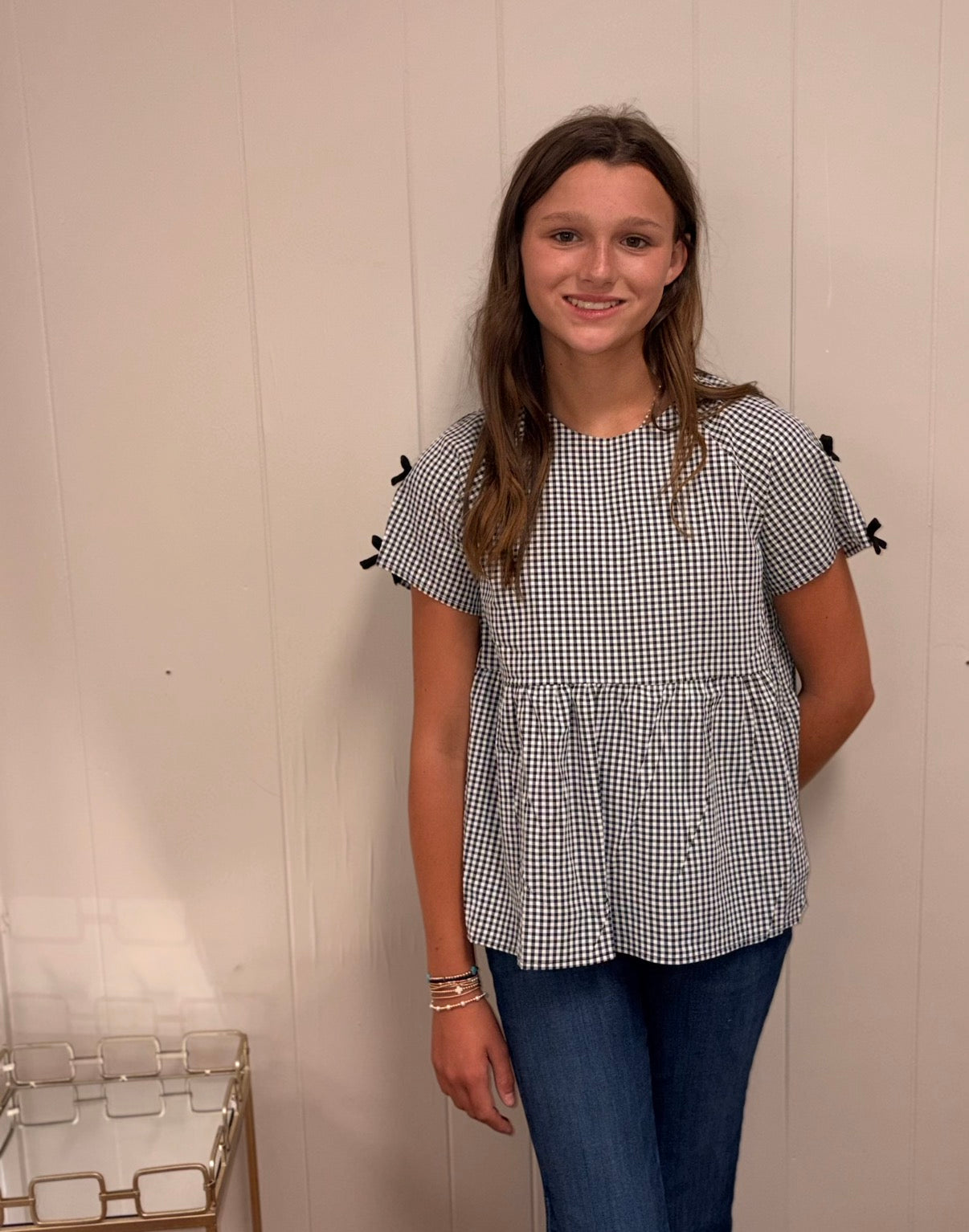Houndstooth Top