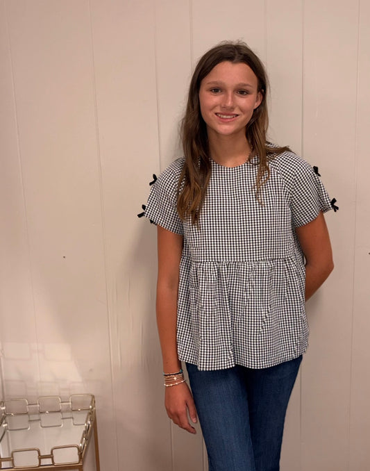 Houndstooth Top