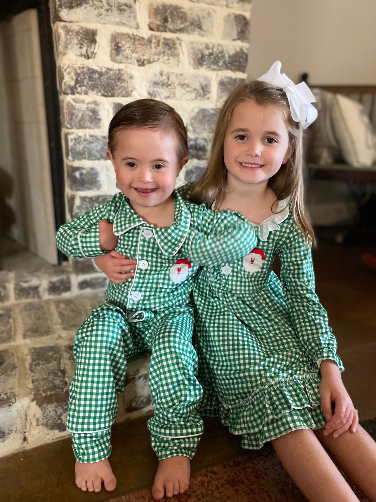 Boy Gingham Pajama Set