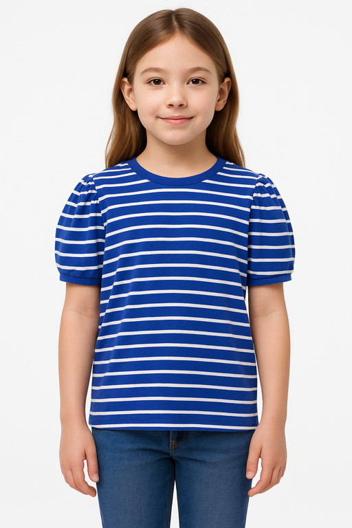Blue and White Top