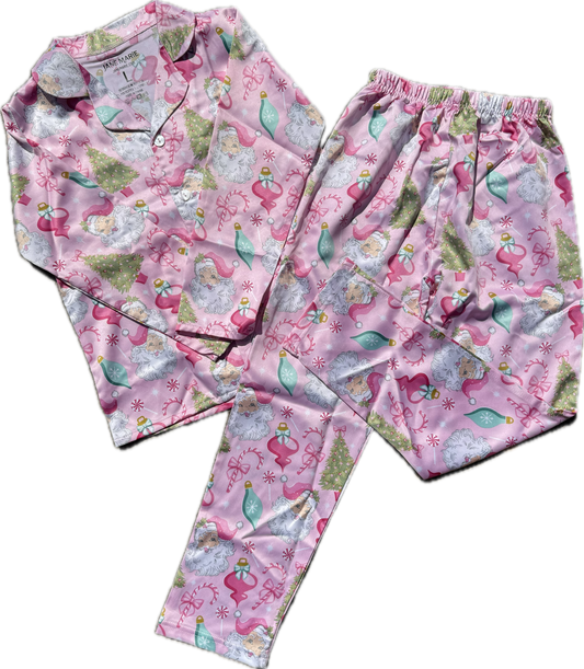 Baby It’s Cold Outside Satin PJ set
