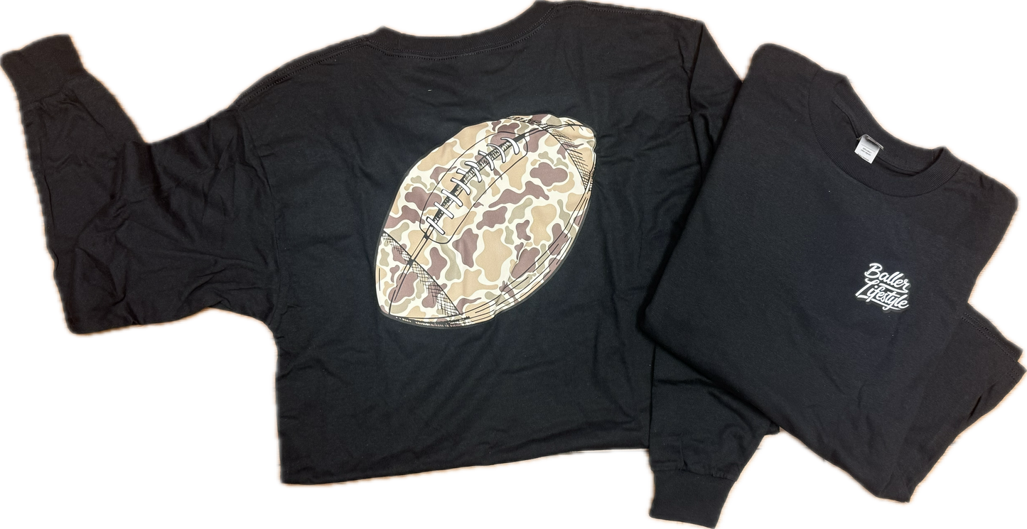 Baller Camo Football L/S tee